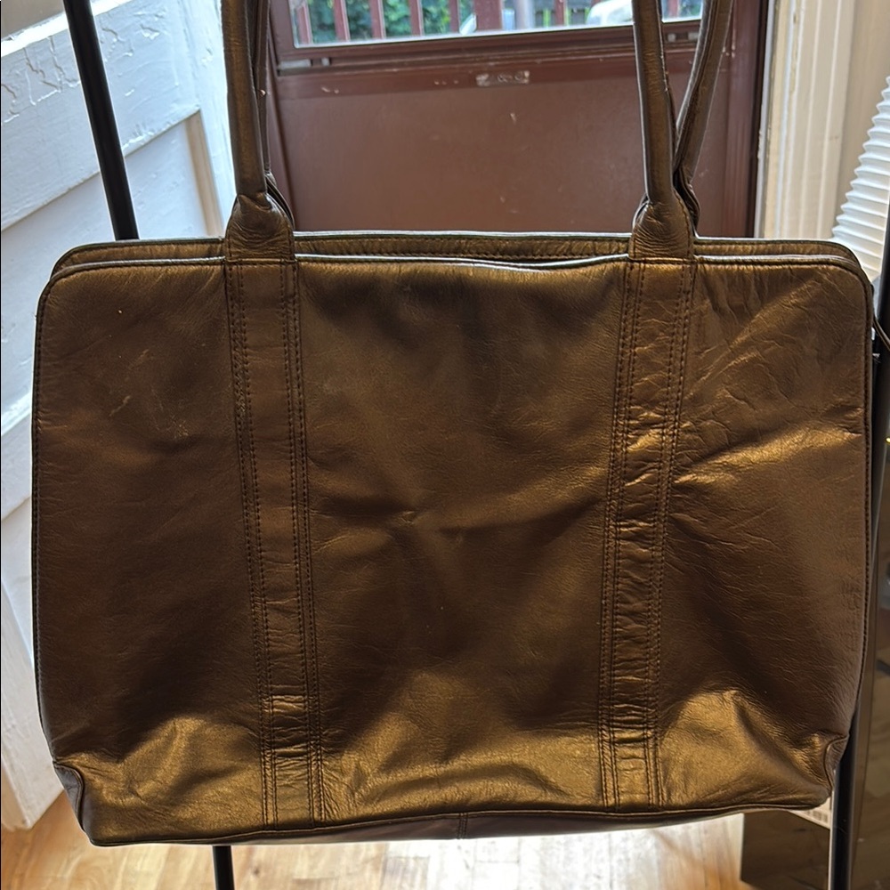 Latico Rich Brown Leather Shoulder Bag